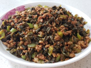 干豆角炒肉末步骤6