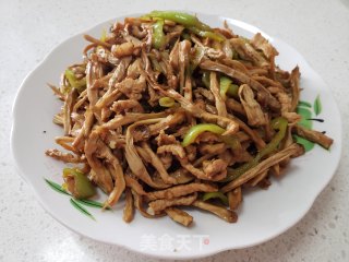 笋丝炒肉丝步骤6