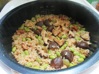 毛豆香菇鸡腿肉丁饭步骤19
