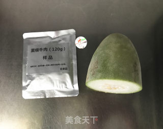 黑椒牛肉烩冬瓜步骤1