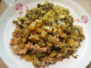 酸菜炒肉末步骤11