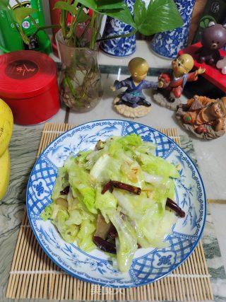 猪肉渣炒手撕包菜步骤9