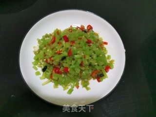 豆豉辣椒炒苋菜梗步骤6