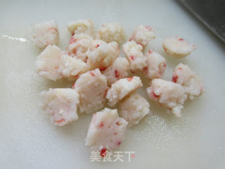 青椒虾味球炒娃娃菜步骤2