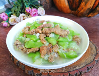 丝瓜炖小酥肉步骤6