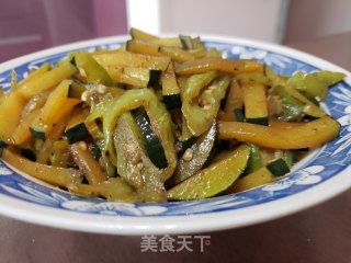 尖椒炒南瓜步骤7