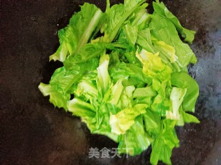 豆豉麦菜步骤4