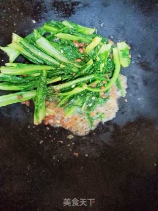 豆豉麦菜步骤6