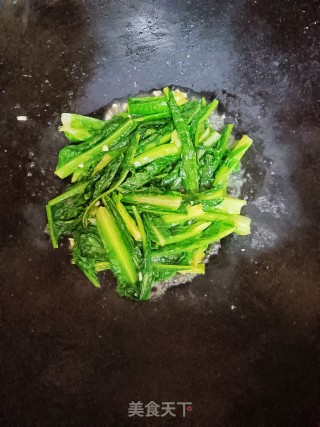 豆豉麦菜步骤5