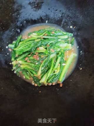 豆豉麦菜步骤7