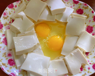 豆腐蒸鸡蛋步骤2