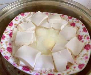 豆腐蒸鸡蛋步骤3