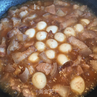 腐竹鹌鹑蛋烧肉步骤7