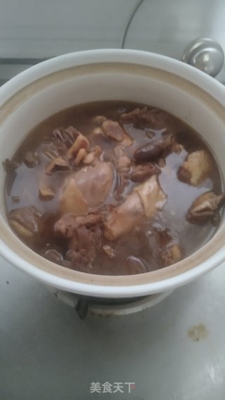 鱿鱼干烧鸭步骤4