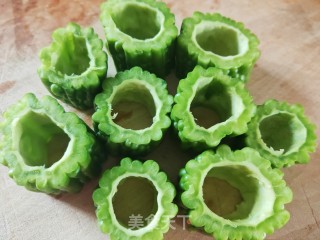 苦瓜酿馅儿步骤3