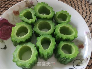 苦瓜酿馅儿步骤5