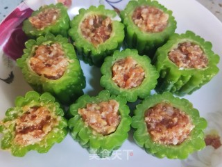 苦瓜酿馅儿步骤11