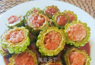 苦瓜酿馅儿步骤17