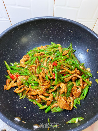 四季豆炒肉丝步骤8