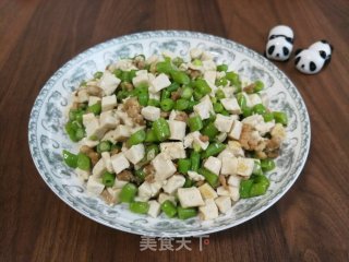 肉末豇豆炒豆腐步骤8
