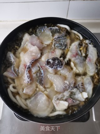 酸菜鱼片步骤10