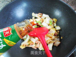 五花肉毛豆炒娃娃菜步骤13