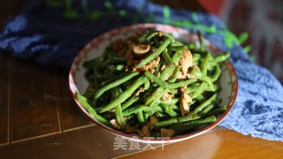 豆角烧肉片步骤7