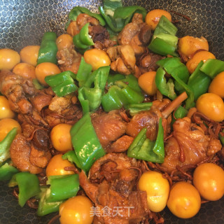 虫草花鹌鹑蛋烧鸡腿步骤9