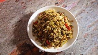 肉末炒酸豆角糟白菜步骤8