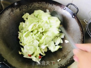 莲花菜炒粉丝步骤4