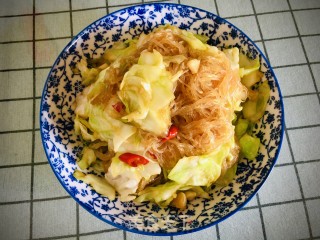 莲花菜炒粉丝步骤11