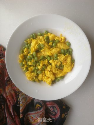 毛豆粒儿炒鸡蛋步骤8