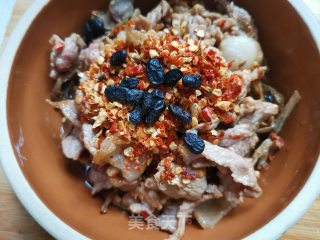 干豆角蒸肉步骤7