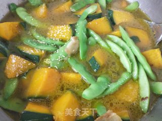 油豆角炖南瓜步骤7