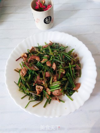 山芹菜炒肉步骤8