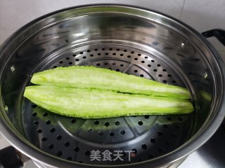 鸡蛋蒸苦瓜步骤6