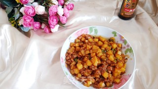 米饭杀手肉末土豆步骤12