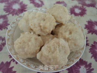 滑子菇小白菜烧丸子步骤5