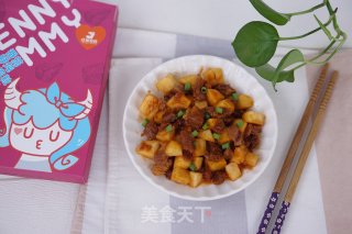 苹果牛肉粒步骤6