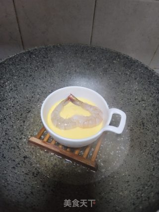 爱心大虾蒸蛋步骤9