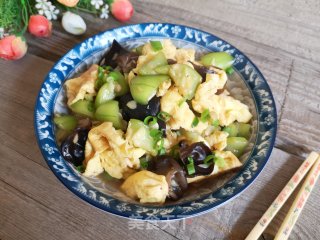 丝瓜黑木耳炒鸡蛋步骤11