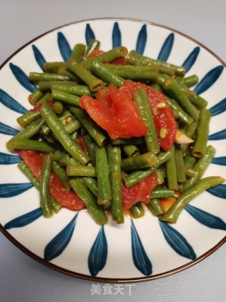 西红柿炒豆角步骤5