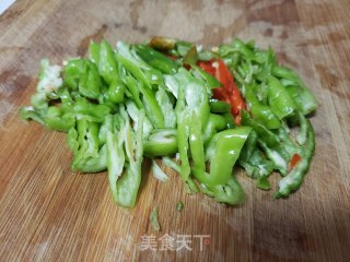 秋葵炒辣椒步骤2