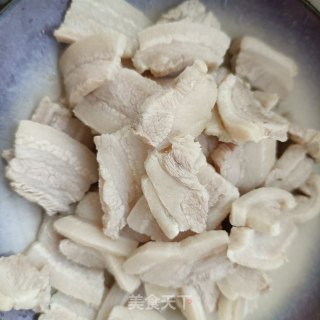 酸包菜烧肉片步骤4