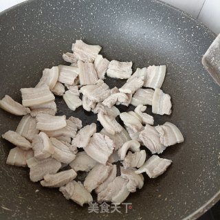 酸包菜烧肉片步骤9