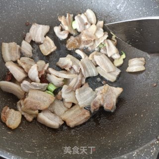 酸包菜烧肉片步骤11