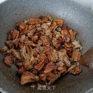 酸包菜烧肉片步骤15