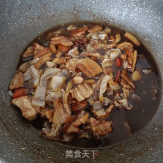 酸包菜烧肉片步骤16