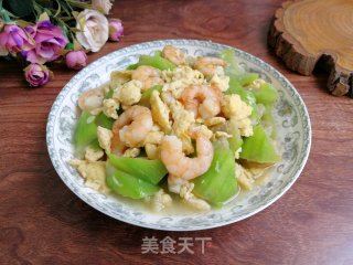 丝瓜虾仁炒蛋步骤8