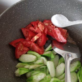 丝瓜番茄炒乌鸡蛋步骤13